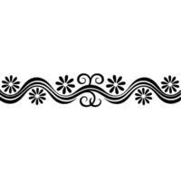 Elegant Floral Border, Vintage Element - Background vector