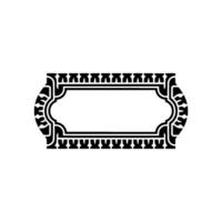 Art Deco Frame, Elegant Border, Vintage , Minimalist Ornamentation - Typography vector