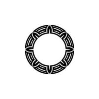 Geometric Tribal Circle, Minimalist , Circular Motif, Symmetry vector