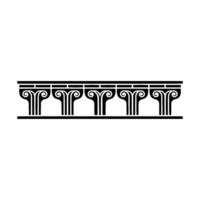 Classical Column Border, Elegant , Architectural Motif vector