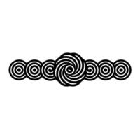 Spiraling Vortex - Minimalist Circular vector