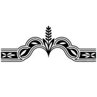 Elegant Art Nouveau Decorative Border Element vector