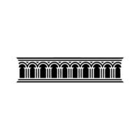 Elegant Archway Decorative Border, Vintage Style vector
