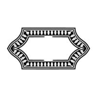 Art Deco Frame, Elegant Ornament, Vintage , Geometric Pattern vector