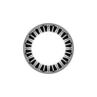 Minimalist Circular Emblem, Geometric , Modern, Retro vector