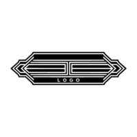 Art Deco , Geometric, Elegant, Vintage, Minimalist, Monochromatic, Badge, Shield, Retro, Luxury, Branding, Corporate, Identity, Abstract, Stylized, , Black and White, Modern, Sophisti vector