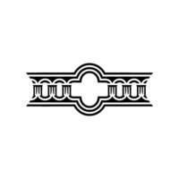 Art Deco Ornament Border, Geometric Elegance, Symmetry vector
