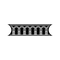 Geometric Archway, Minimalist , Classic Ornamentation, Lineart vector