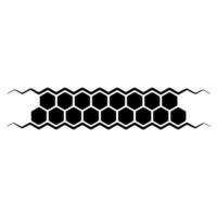 Geometric Honeycomb Pattern, Minimalist, Abstract vector