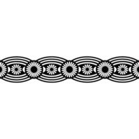 Geometric Floral Border, Minimalist , Subtle Texture vector