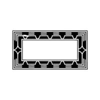 Art Deco Frame, Geometric , Elegant Border, Minimalist Style, Pattern vector