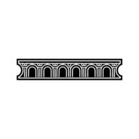 Geometric Classical Border, Stylized Deco Ornament vector