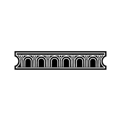Geometric Classical Border, Stylized Deco Ornament