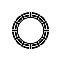 Geometric Circle Motif, Minimalist , Circular Pattern - Symmetry vector