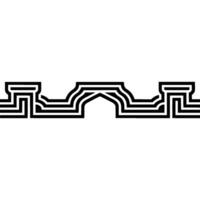 Abstract Maze Pathway, Minimalist , Geometric Form vector
