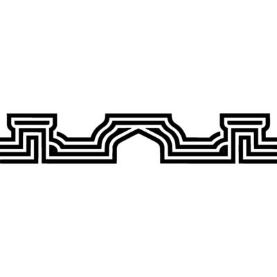 Abstract Maze Pathway, Minimalist , Geometric Form