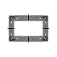 Elegant Greek Key Border Frame, Minimalist, Greekkey vector