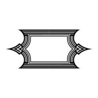 Art Deco Frame, Geometric Ornament, Minimalist - Pattern vector