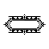 Art Deco Frame, Elegant Ornament, Vintage, Pattern vector