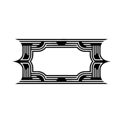 Art Deco Frame, Geometric Ornament, Minimalist, Minimalism