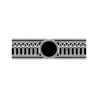 Geometric Deco Border, Minimalist, Circle vector
