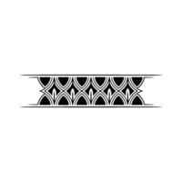 Art Deco Banding, Geometric Ornamentation, Elegant Border vector