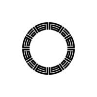 Geometric Circular Ornament, Intricate , Minimalist Aesthetic vector