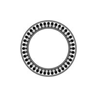 Minimalist Circular Emblem, Decorative Border, Modern vector