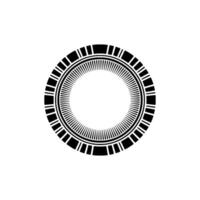 Geometric Radial Focus, Minimalist , Circular Element vector