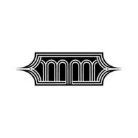 Art Deco Archway Emblem, Geometric , Vintage Style, Retro vector