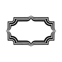 Elegant Wave Frame, Minimalist , Negative Space vector