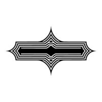 Geometric Deco Border, Elegant Element, Stylized vector