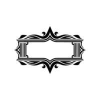 Elegant Deco Frame, Vintage Ornament, Minimalist, Decorative vector