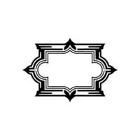 Geometric Deco Frame, Elegant Border, Vintage - Art vector
