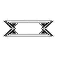 Geometric Deco Border,Minimalist , Elegant Frame, Linear vector