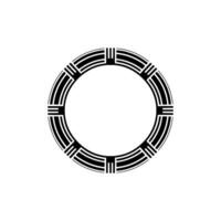 Geometric Circle Motif, Minimalist , Circular Pattern, Round vector