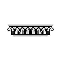 Art Deco Scroll Border,Elegant Element vector