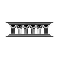 Gothic Archway Silhouette, Minimalist - Linear vector