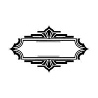 Art Deco Frame,Elegant Ornament, Vintage , Minimalist Layout vector