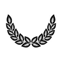Stylized Laurel Wreath, Minimalist , Elegant Emblem vector