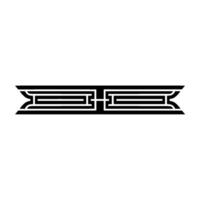 Geometric Border, Intricate , Classic Motif, Minimalist Art vector