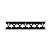 Geometric Arch Ornament, Minimalist Element, Pattern vector