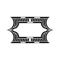 Art Deco Frame,Elegant Border, Vintage , Minimalist Style, Minimalism vector