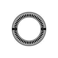 Elegant Circular Ornament, Minimalist, Decorative vector