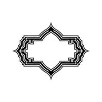 Geometric Deco Frame,Elegant Outline, Minimalist - Vintage vector