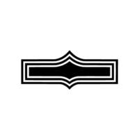 Minimalist Decorative Banner, Elegant Outline vector
