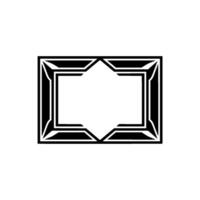 Geometric Diamond Frame, Minimalist , Modern vector