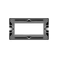 Art Deco Frame Elegant Geometric vector