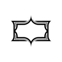 Geometric Frame,Elegant Outline, Minimalist vector