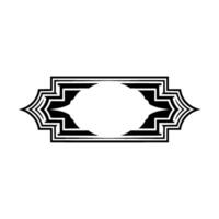 Geometric Deco Frame, Subtle Gradient, Minimalist - Border vector